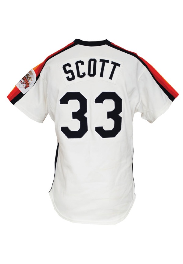 Circa 1984 Mike Scott Game Worn Houston Astros Jersey.  Baseball, Lot  #81933