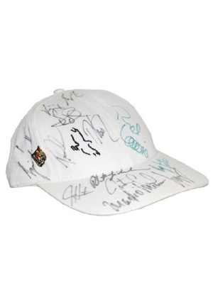 Golf Hat Autographed By Tiger Woods & Phil Mickelson (JSA)