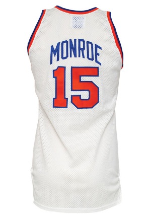 1979-80 Earl Monroe New York Knicks Game-Used Home Jersey (Knicks Trainer LOA • BBHoF LOA)