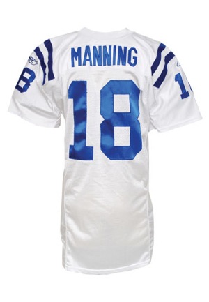 2006 Peyton Manning Indianapolis Colts Game-Used Home Jersey (Championship Season)