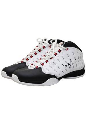 Allen Iverson & Mitch Richmond Game-Used & Autographed Sneakers (2)(NBA Executive LOA • JSA • BBHoF LOA)