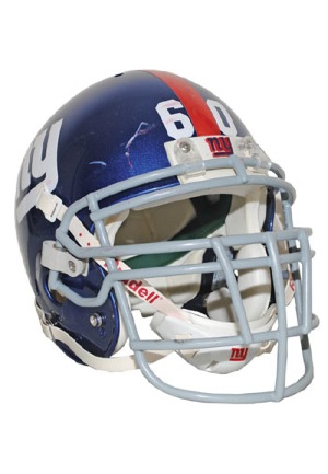 2/3/2008 Shaun OHara New York Giants Super Bowl XLII Game-Used Helmet (Championship Season)