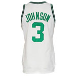 1986-87 Dennis Johnson Boston Celtics Game-Used Home Jersey (BBHoF LOA)