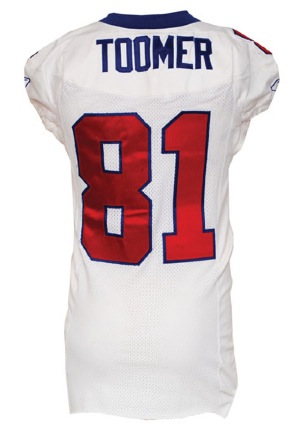2003 Amani Toomer New York Giants Game-Used Road Jersey