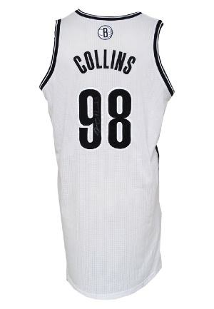 3/3/2014 Jason Collins Brooklyn Nets "Coming-Out" Home Debut Game-Used & Autographed Jersey (JSA • NBA Entertainment LOA • NBAs 1st Openly Gay Athlete • Photomatch • BBHoF LOA)