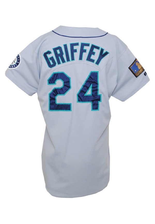 1994 Ken Griffey Jr Seattle Mariners Russell Authentic Aqua Alternate MLB  Jersey Size 44 Large – Rare VNTG