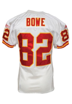 12/30/2007 Dwayne Bowe Kansas City Chiefs Game-Used & Autographed Road Jersey & Home Pants (2)(JSA • Photomatch)