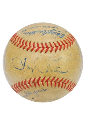 1947 Pittsburgh Pirates Team Signed Baseball with Honus Wagner & Ralph Kiner (JSA)
