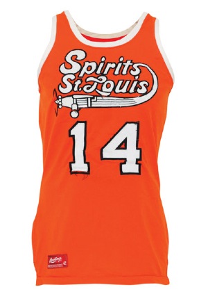 1975-76 Freddie Lewis Spirits of St. Louis ABA Game-Used Road Jersey (Sourced From The Trainer • Rare • BBHoF LOA)