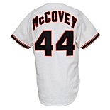1987 Willie McCovey San Francisco Giants Coaches Worn Home Jersey with Batting Practice Jersey (2)