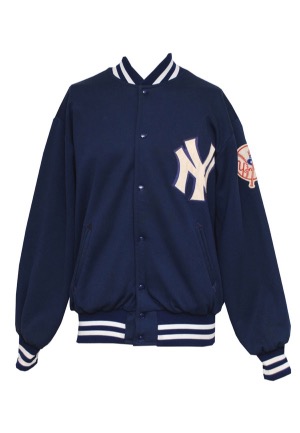Late 1970s New York Yankees Coaches Worn Bench Jacket Attributed to Yogi Berra