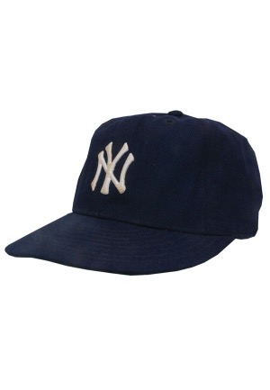 1970s Billy Martin New York Yankees Manager Worn & Autographed Cap (JSA)