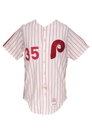 1972 Woodie Fryman Philadelphia Phillies Game-Used Home Jersey (Pounded)