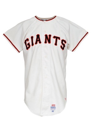 1972 Willie McCovey San Francisco Giants Game-Used & Autographed Home Jersey (JSA)