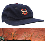 1934 Babe Ruth Tour of Japan Game-Used Cap (Only Known Example • Sourced From The Ruth Family 30+ Years Ago)