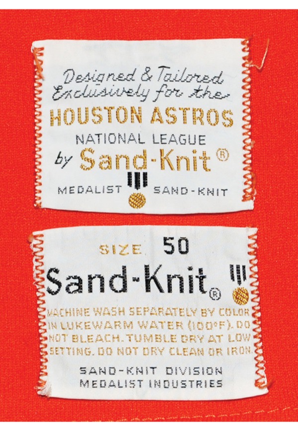 VINTAGE Houston Astros Rainbow Jersey Adult Medium Sand Knit MLB