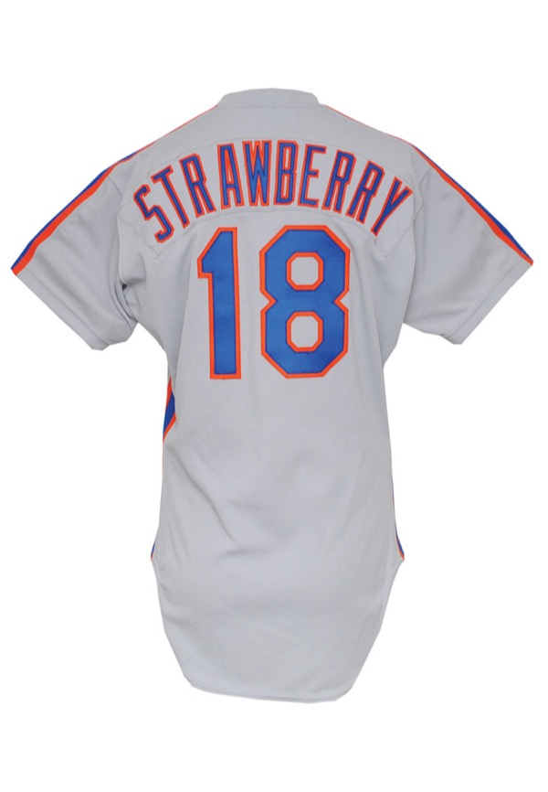 Lot Detail - 1983 Darryl Strawberry Rookie New York Mets Game-Used Road  Jersey (NL RoY Season)