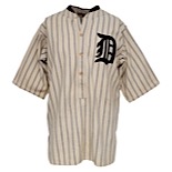 1924 Cliff Brady Detroit Tigers Spring Training Game-Used Home Flannel Jersey (Rare • Ex-Halper Collection)