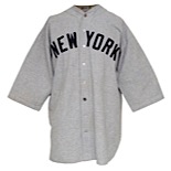 Early 1930s Joe Glenn New York Yankees Game-Used Road Flannel Uniform (2)