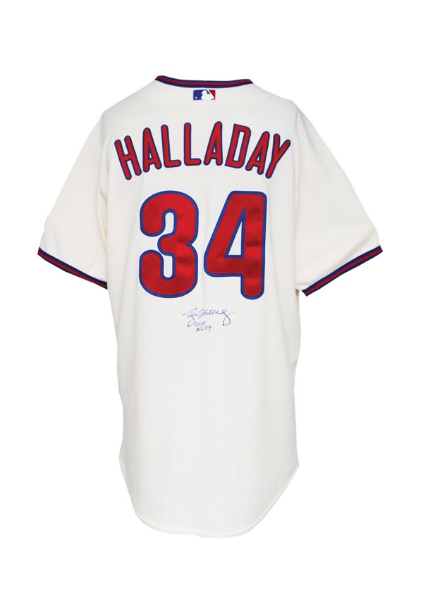Roy Halladay Philadelphia Phillies Signed Autograph Custom Jersey