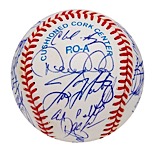 1996 New York Yankees Team Signed Baseball (JSA • Championship Season • Jeter Rookie)
