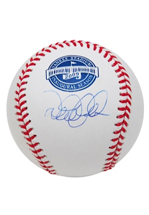 2009 Derek Jeter & Alex Rodriguez Autographed Yankee Stadium Inaugural Season Baseballs & 2009 Derek Jeter Autographed Limited Edition Gold World Series Baseball (3)(JSA • Steiner/MLB Holograms)