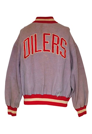 Early 1960s Houston Oilers Sideline Jacket (Team Repairs)