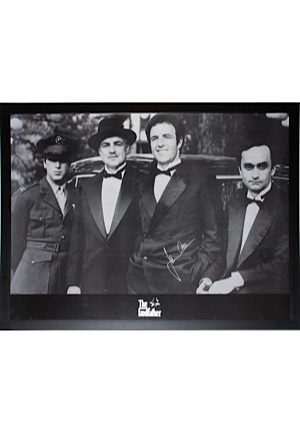 1972 "The Godfather" Framed Cast Photo Signed By James Caan (JSA)