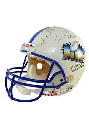 Super Bowl MVPs Multi-Signed Limited Edition Helmet with 24 Signatures (JSA)