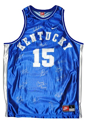 1997-98 University of Kentucky Team-Signed Jersey (JSA)