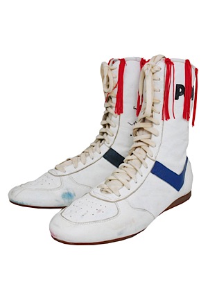 Carl "The Truth" Williams Fight-Worn & Autographed Boxing Boots (JSA)