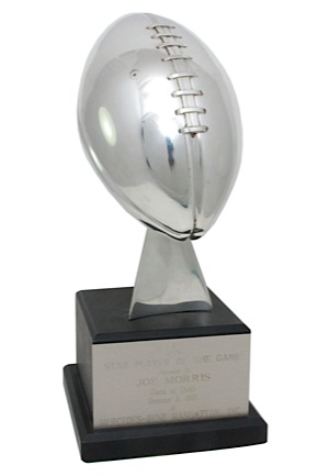 12/11/1988 Joe Morris NY Giants vs. KC Chiefs Player of the Game Trophy