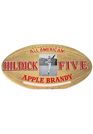 Circa 1939 Ken Strong "Hildick Five Apple Brandy" Original In-Store Advertisement