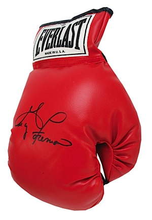 Autographed Boxing Gloves — Sugar Ray Leonard, George Foreman, Riddick Bowe, Archie Moore, Miguel Cotto, Ken Norton & Thomas Hearns (7) (JSA)