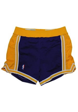 1990-91 Los Angeles Lakers Game-Used Shorts Attributed To James Worthy
