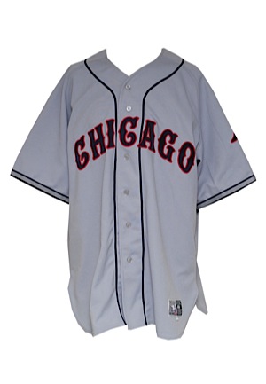 7/1/2007 Jermaine Dye Chicago White Sox (American Giants) Game-Used & Autographed TBTC Road Uniform (2)(JSA • MLB Hologram)