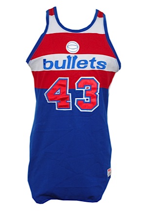 Early 1980s Jeff Ruland Washington Bullets Game-Used Road Jersey