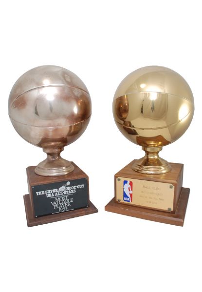 1988-89 SuperSonics All-NBA Third Team & 1983 Super Shoot-Out MVP Dale Ellis Awards (2)(Ellis LOA • BBHoF LOA)