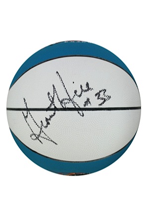 Late 1990s Grant Hill Autographed Detroit Pistons Basketball (JSA)