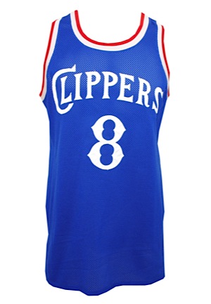 1986-87 Marques Johnson LA Clippers Game-Used Home Jersey & Circa 1985 Game-Used Road Jersey (2)(Equipment Manager LOA)