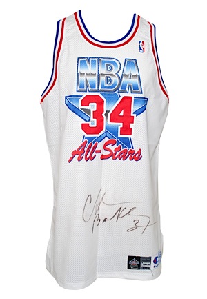 1993 Charles Barkley NBA All-Star Game-Issued & Autographed Jersey (JSA • MVP Season • Great Provenance)