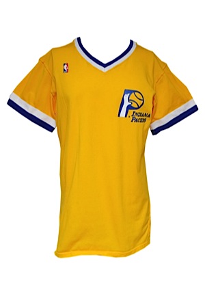 1989-90 Indiana Pacers Worn Shooting Shirt Attributed to Reggie Miller