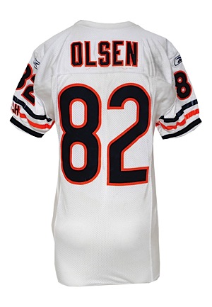 10/3/2010 Greg Olsen Chicago Bears Game-Used Road Jersey (Unwashed)