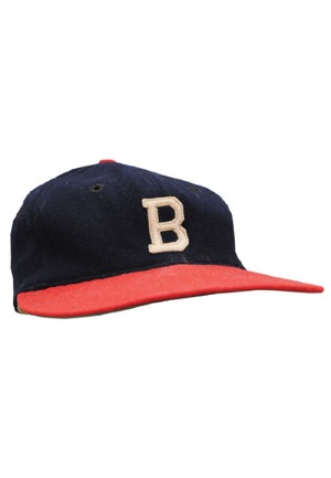 Charles "Red" Barrett & Willard Marshall Boston Braves Old Timers Caps (2)