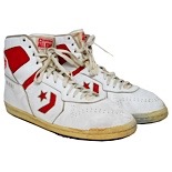 1987-88 Bernard King Washington Bullets Game-Used Sneakers (Ball Boy LOA)