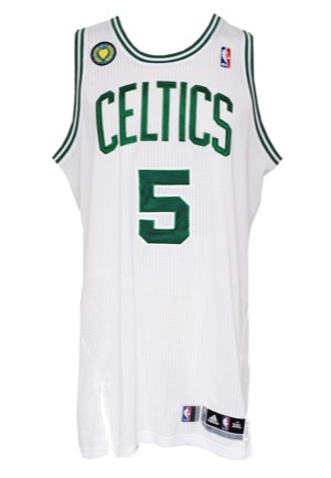 2012-13 Kevin Garnett Boston Celtics Game-Used Home Jersey (Boston Marathon Patch)