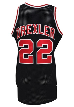 1989-90 Clyde Drexler Portland Trail Blazers Game-Used & Autographed Road Jersey (JSA)