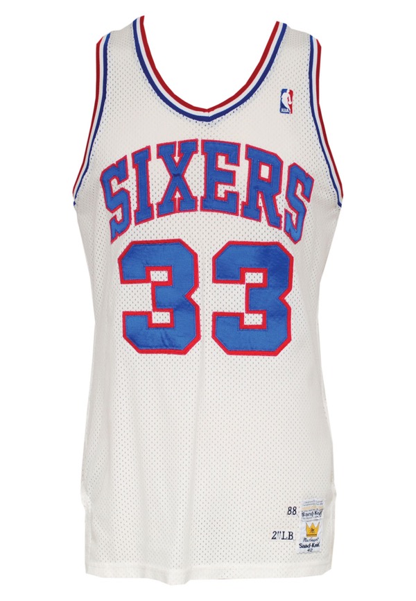 90's Hershey Hawkins Philadelphia 76ers Champion NBA Jersey Size