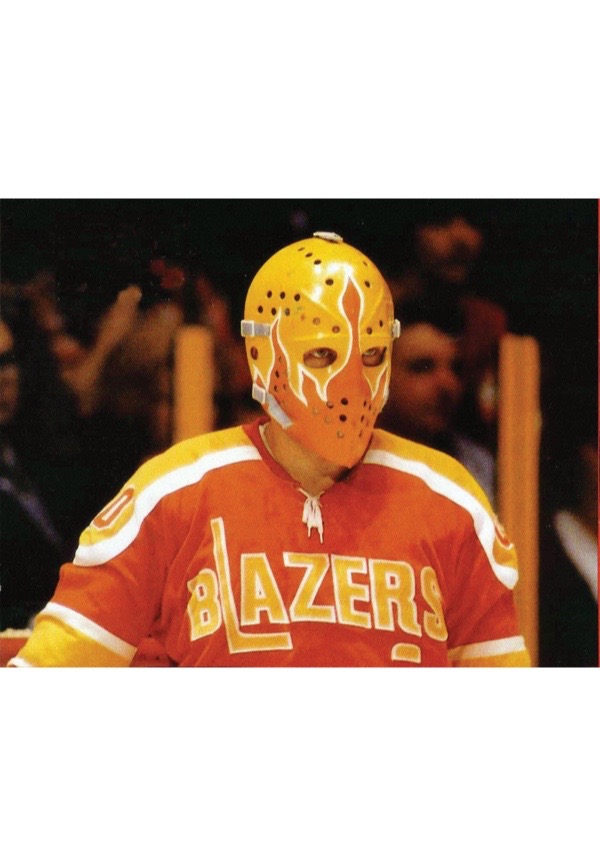 A. Lubowitz on Twitter: #inktober #inktober2019 #inktoberDay19 19 - Bernie  Parent Philadelphia Blazers Masks #drawing #Hockey #goalies   / Twitter