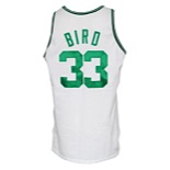 1991-92 Larry Bird Boston Celtics Game-Used & Autographed Home Jersey (JSA)